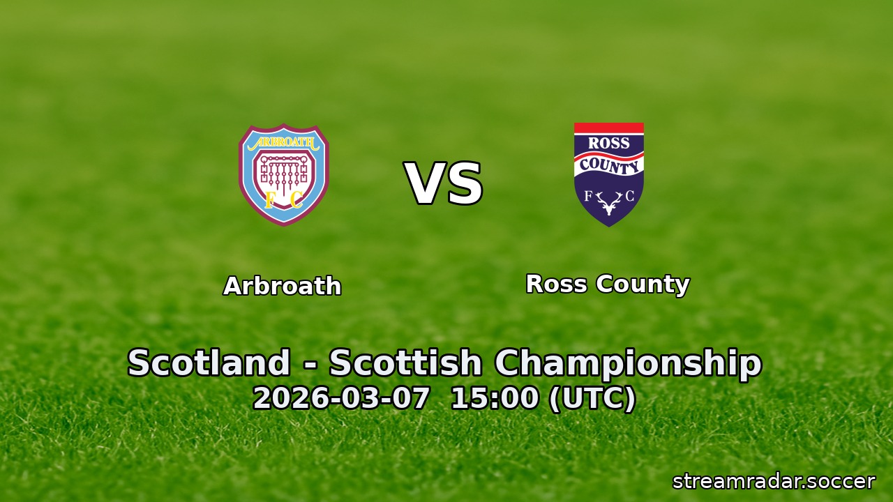 Arbroath vs Ross County