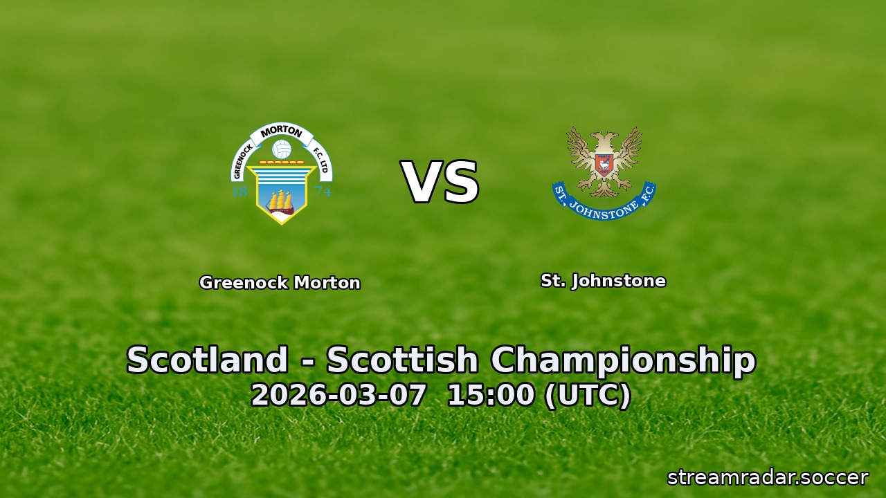 Greenock Morton vs St. Johnstone