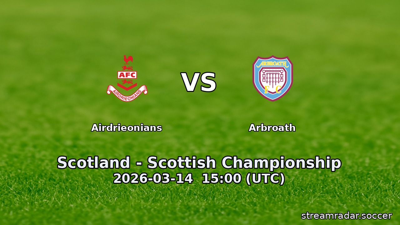 Airdrieonians vs Arbroath