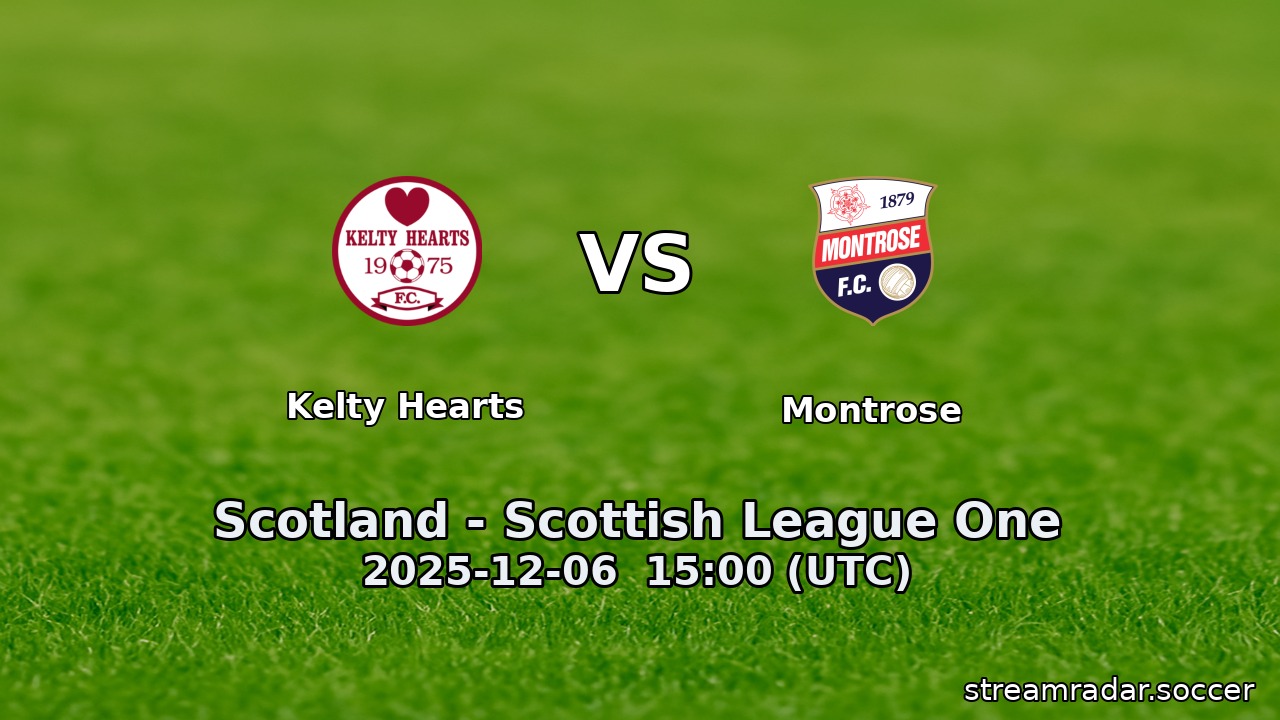Kelty Hearts vs Montrose