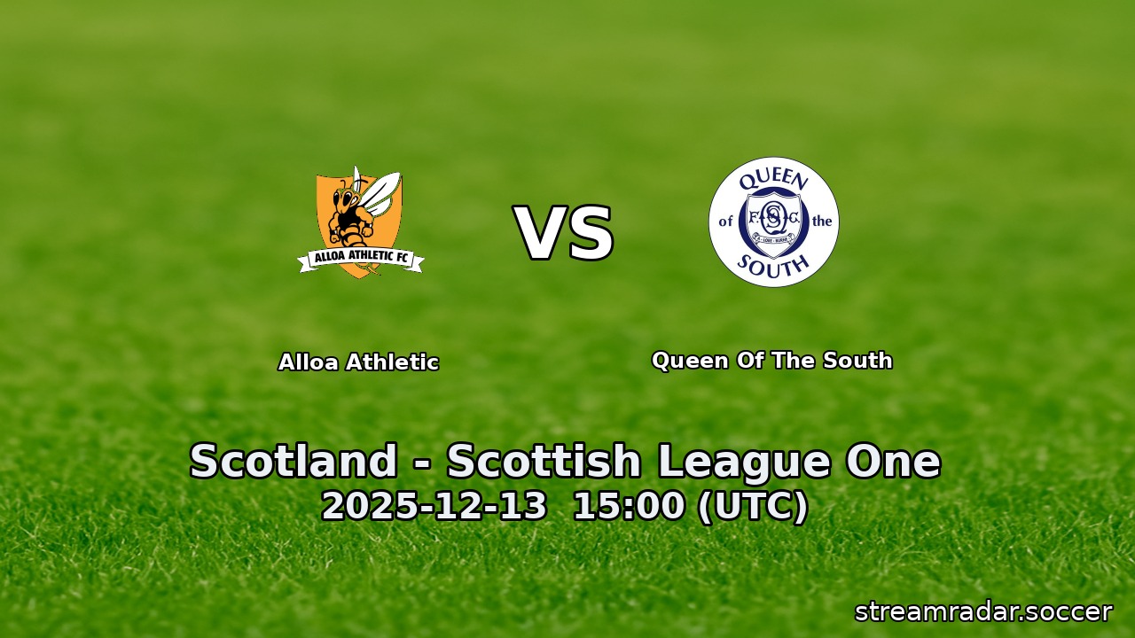 Alloa Athletic vs Queen Of The South