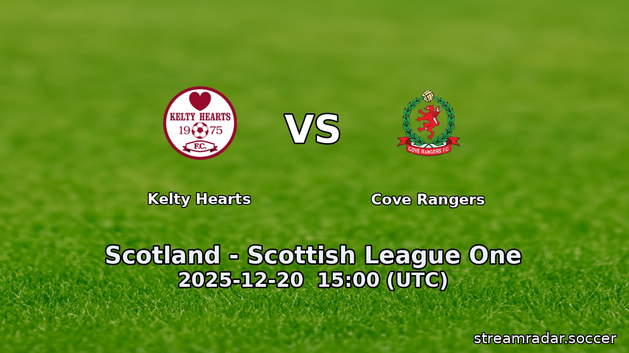 Kelty Hearts vs Cove Rangers