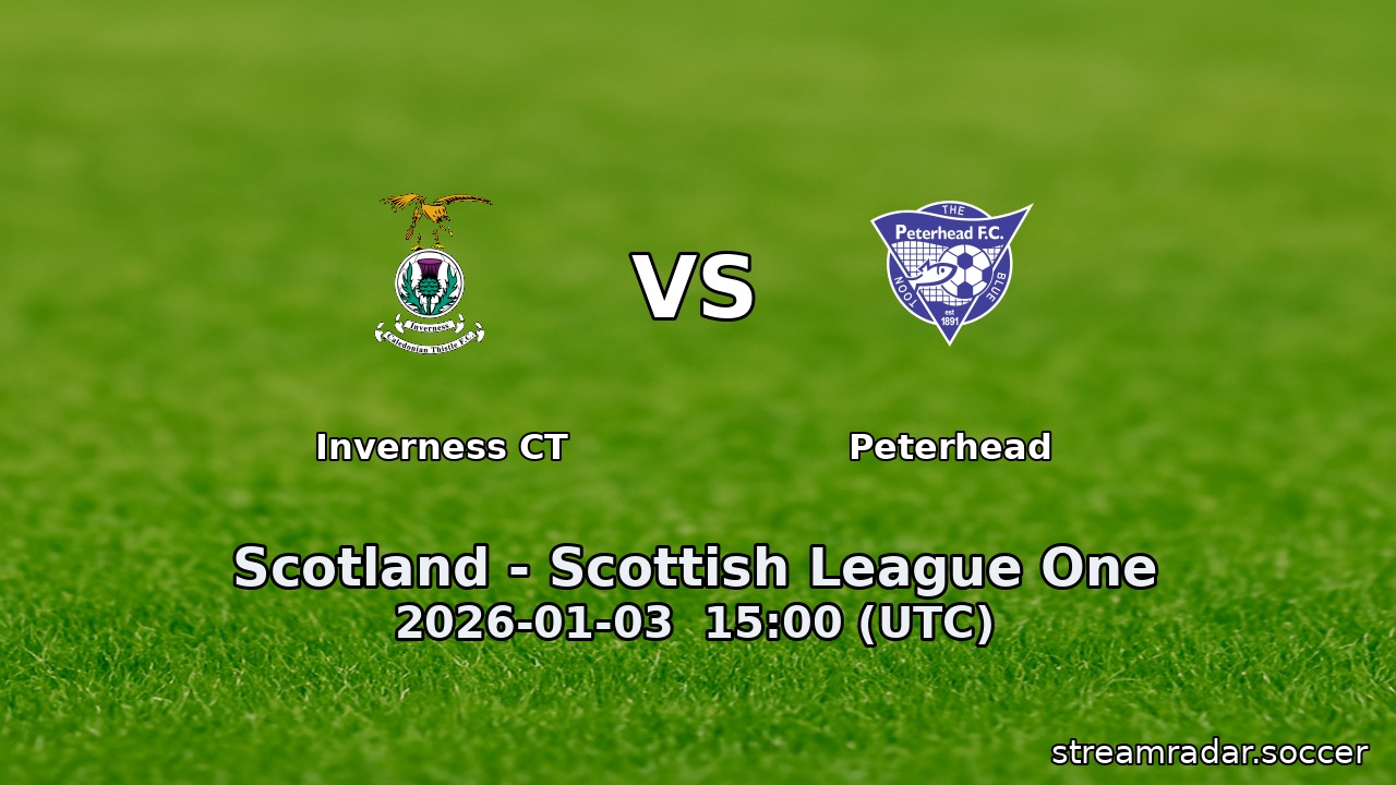 Inverness CT vs Peterhead
