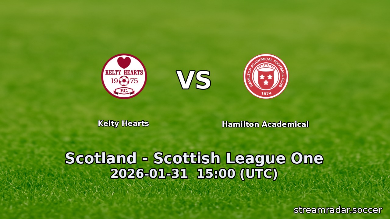 Kelty Hearts vs Hamilton Academical