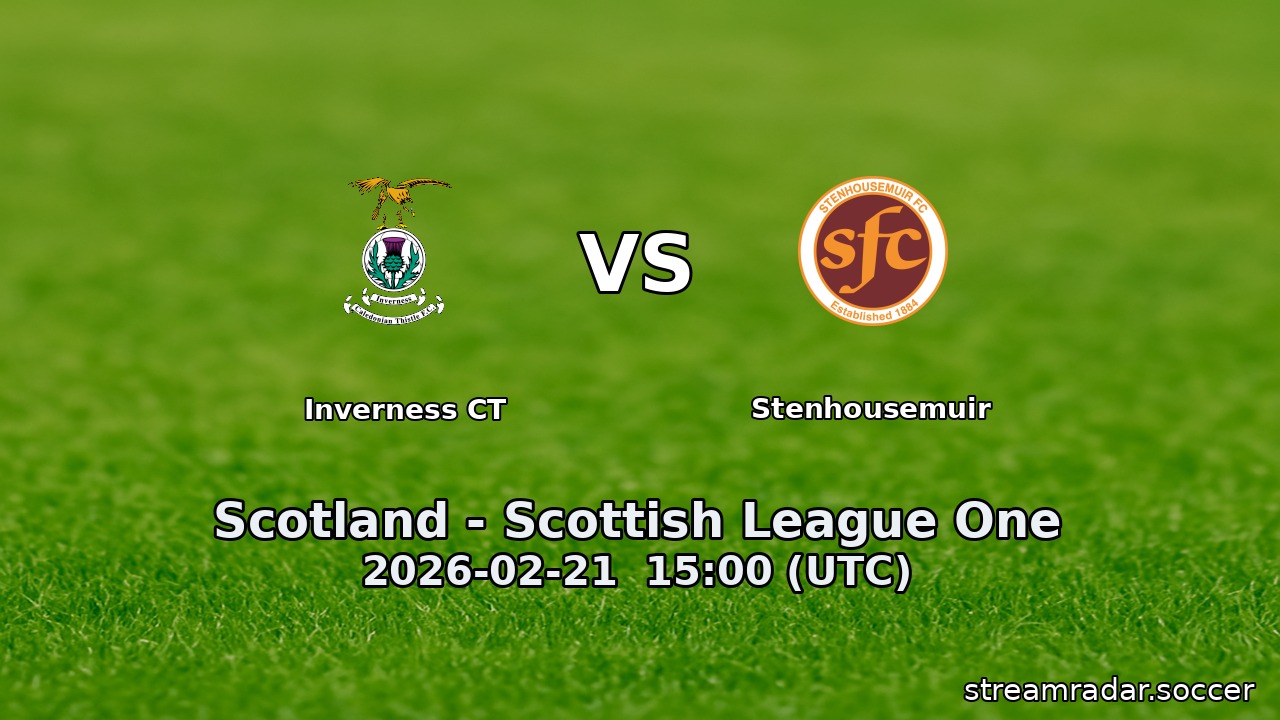 Inverness CT vs Stenhousemuir