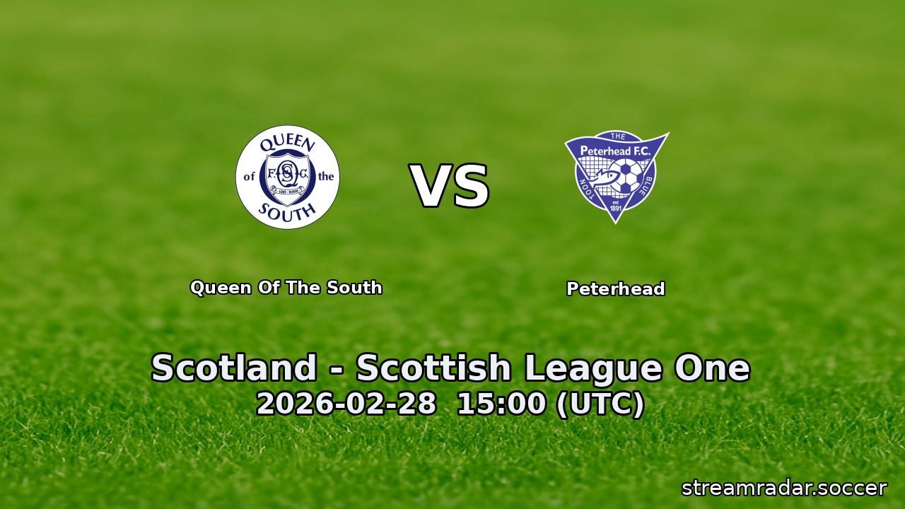 Queen of the South vs Peterhead