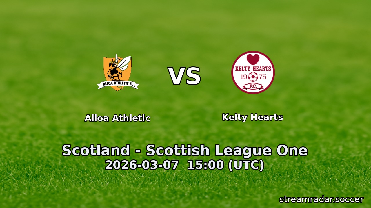 Alloa Athletic vs Kelty Hearts