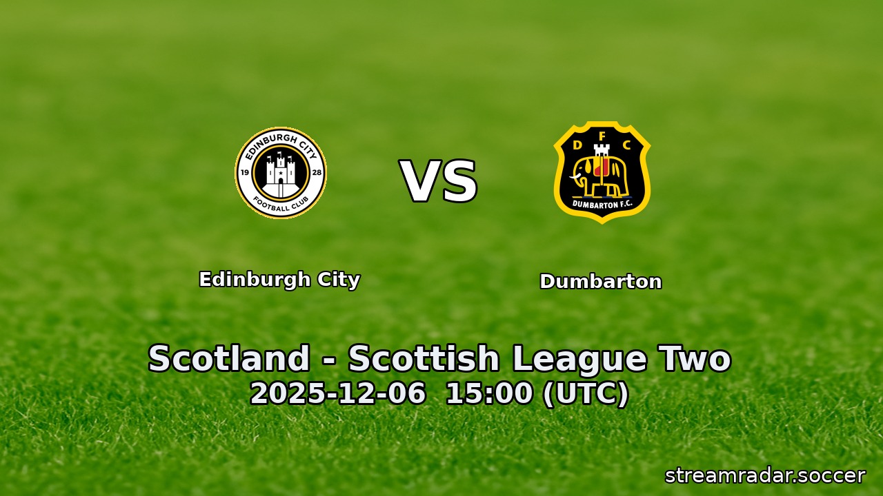Edinburgh City vs Dumbarton