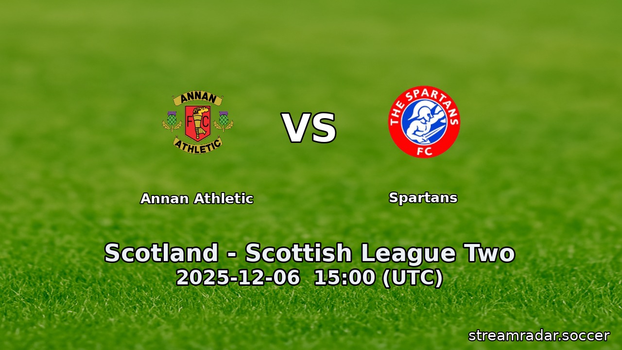 Annan Athletic vs Spartans