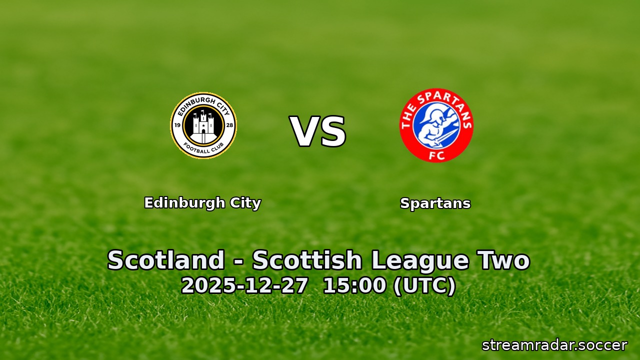 Edinburgh City vs Spartans