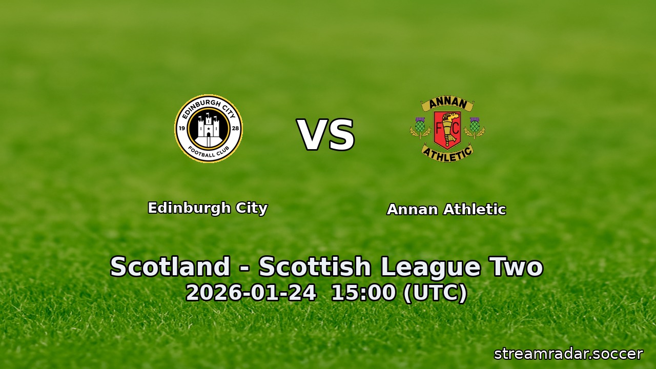 Edinburgh City vs Annan Athletic