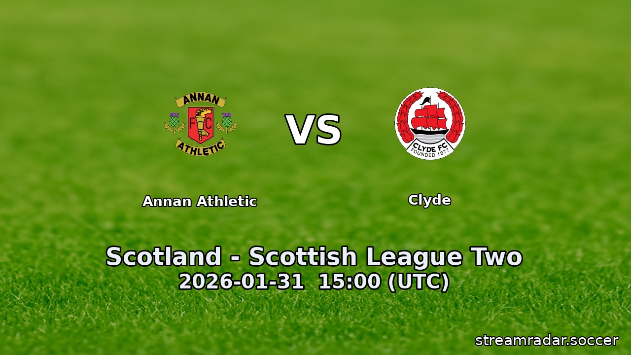 Annan Athletic vs Clyde