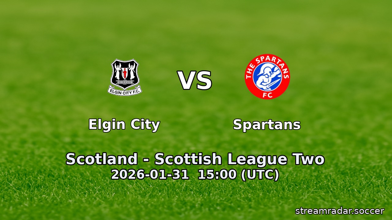 Elgin City vs Spartans