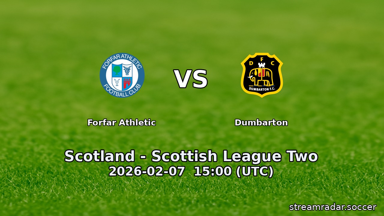 Forfar Athletic vs Dumbarton