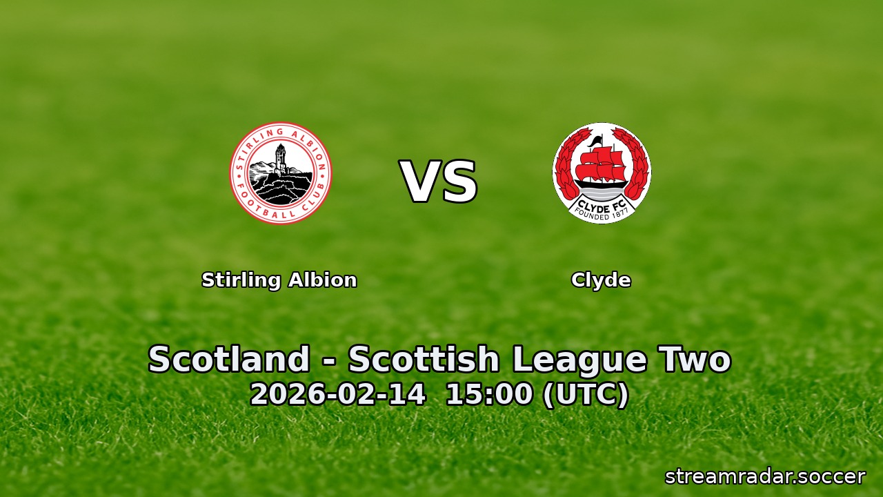 Stirling Albion vs Clyde