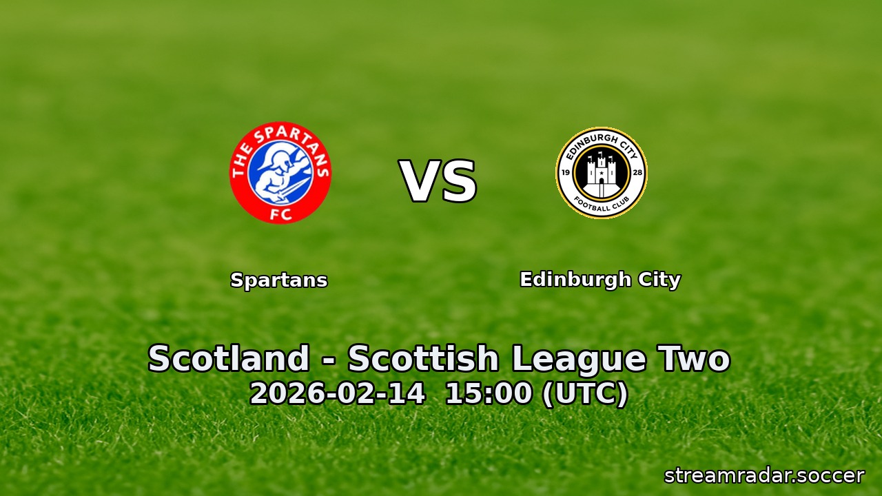 Spartans vs Edinburgh City