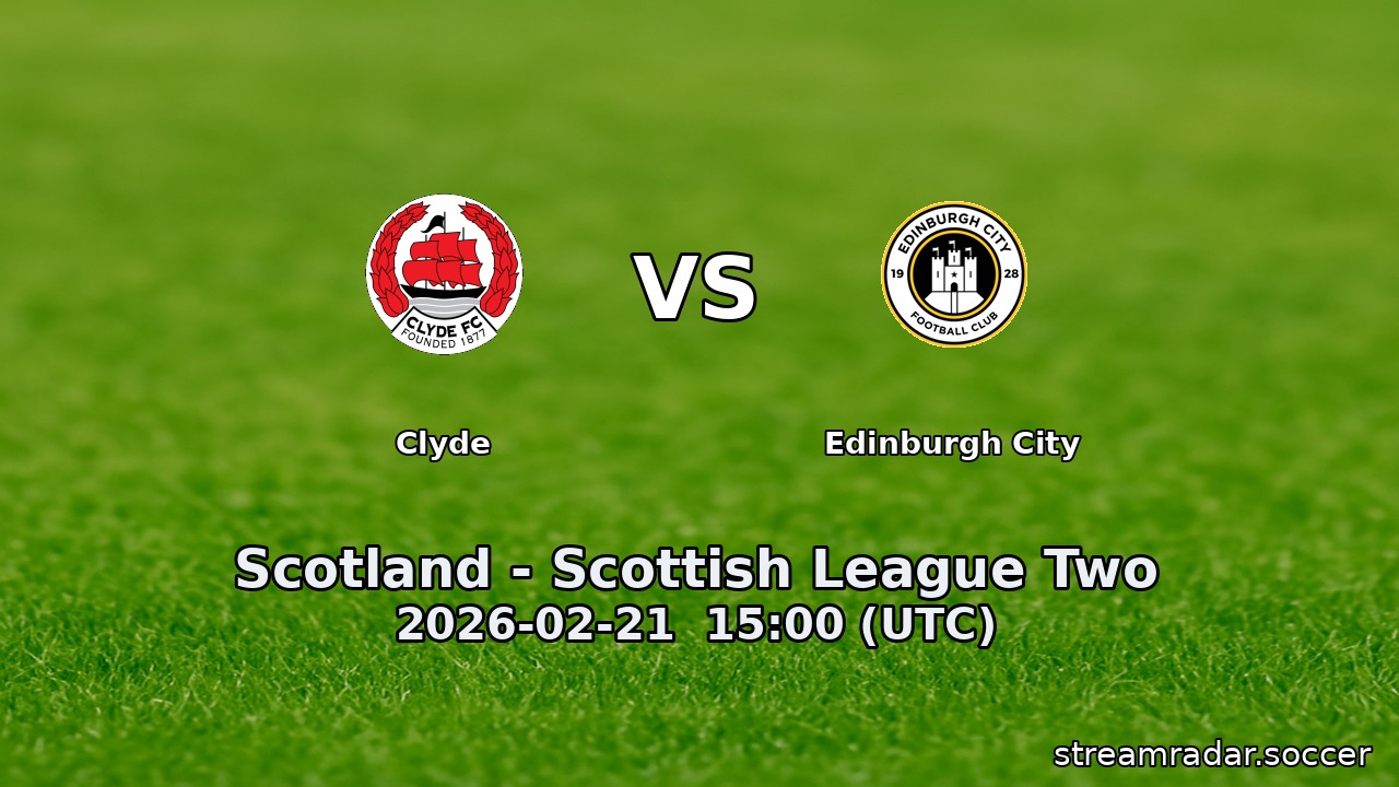 Clyde vs Edinburgh City