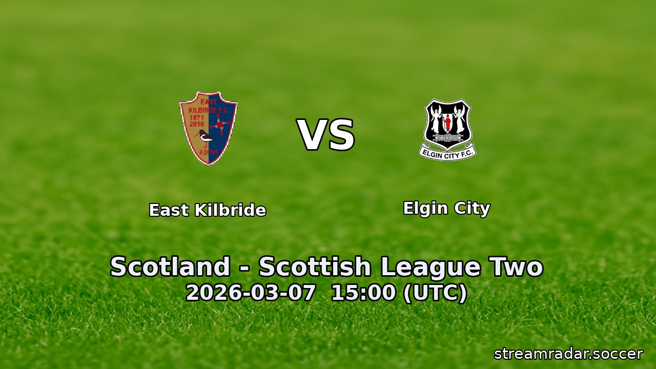 East Kilbride vs Elgin City
