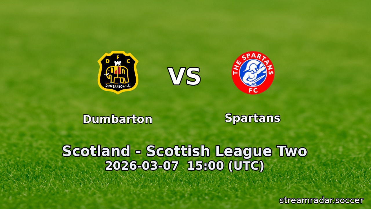 Dumbarton vs Spartans