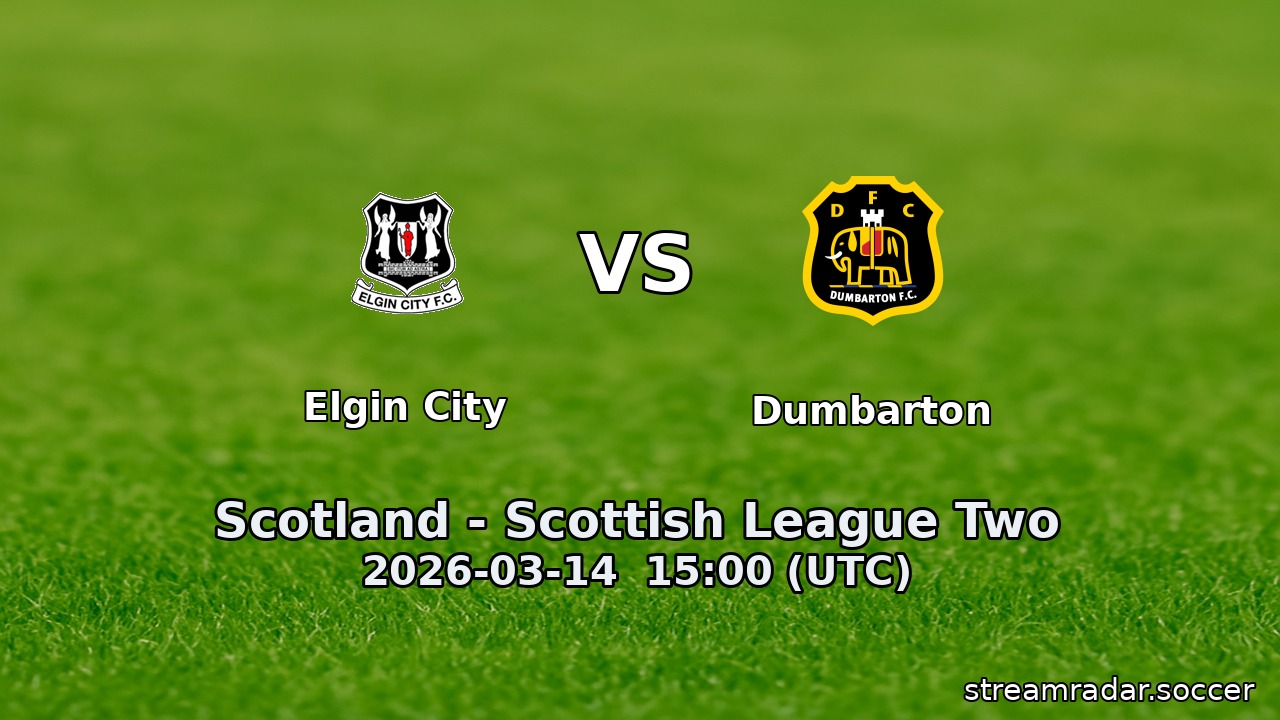 Elgin City vs Dumbarton
