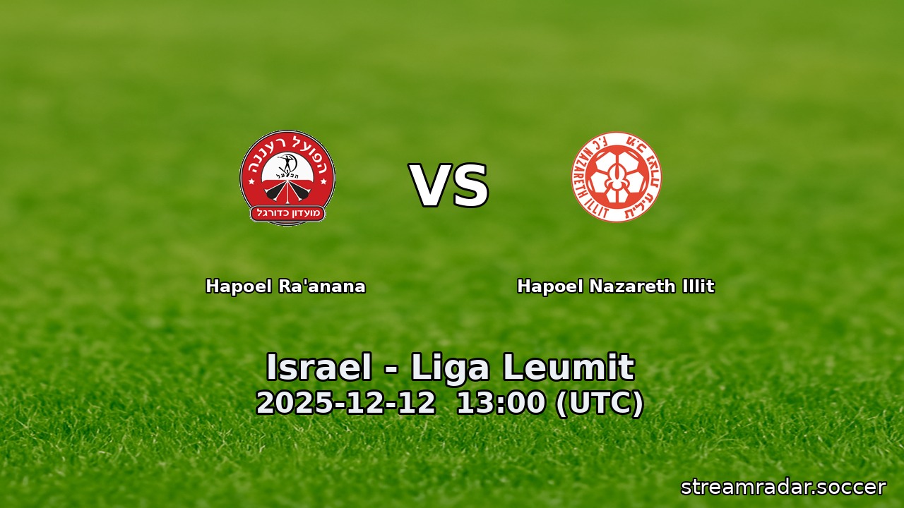 Hapoel Ra'anana vs Hapoel Nazareth Illit