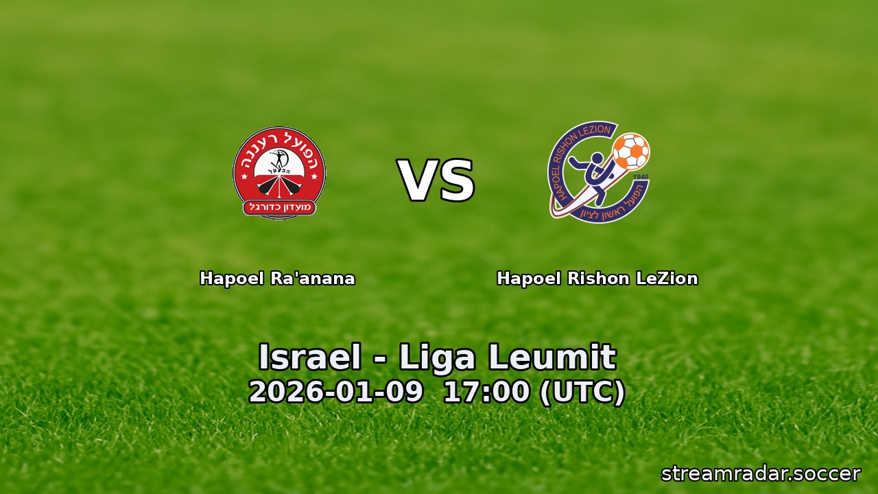 Hapoel Ra'anana vs Hapoel Rishon LeZion