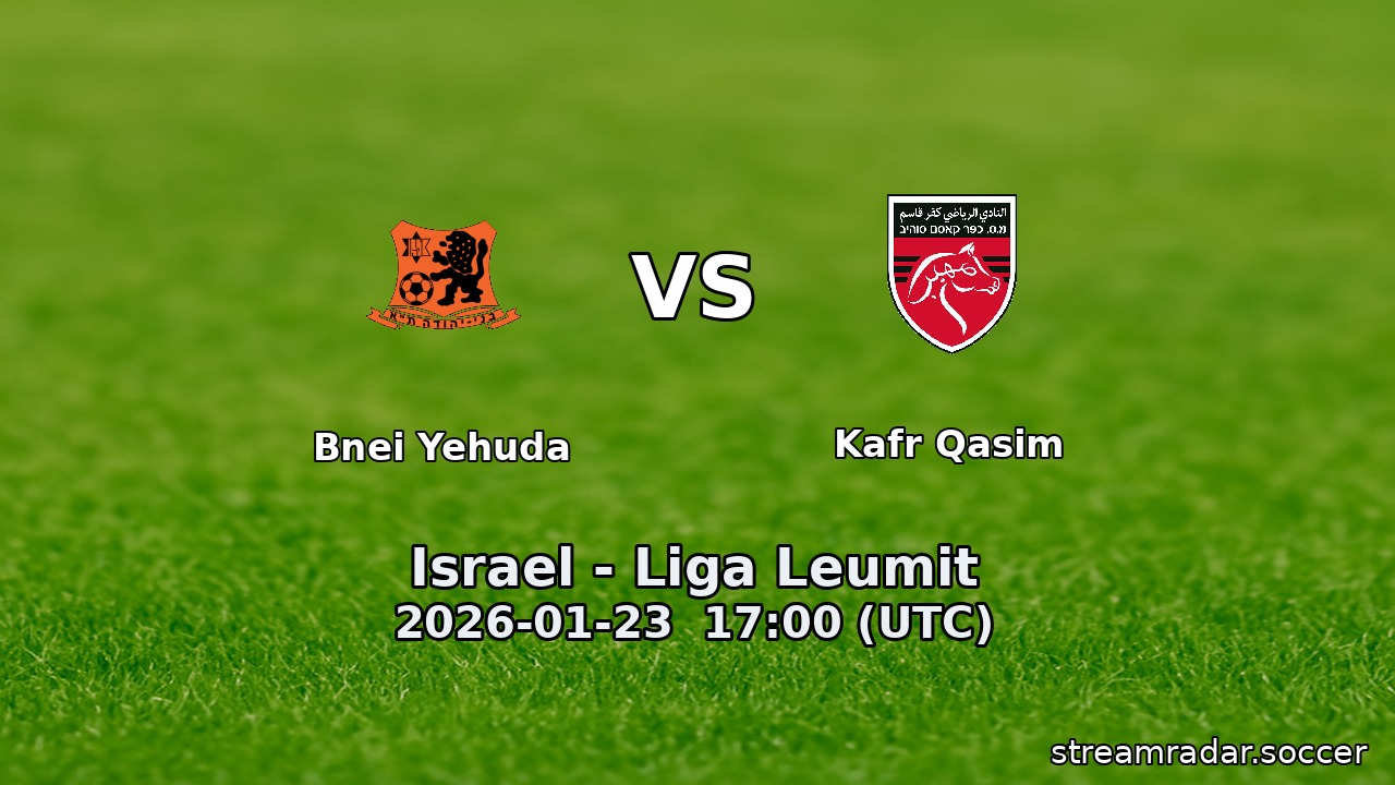 Bnei Yehuda vs Kafr Qasim