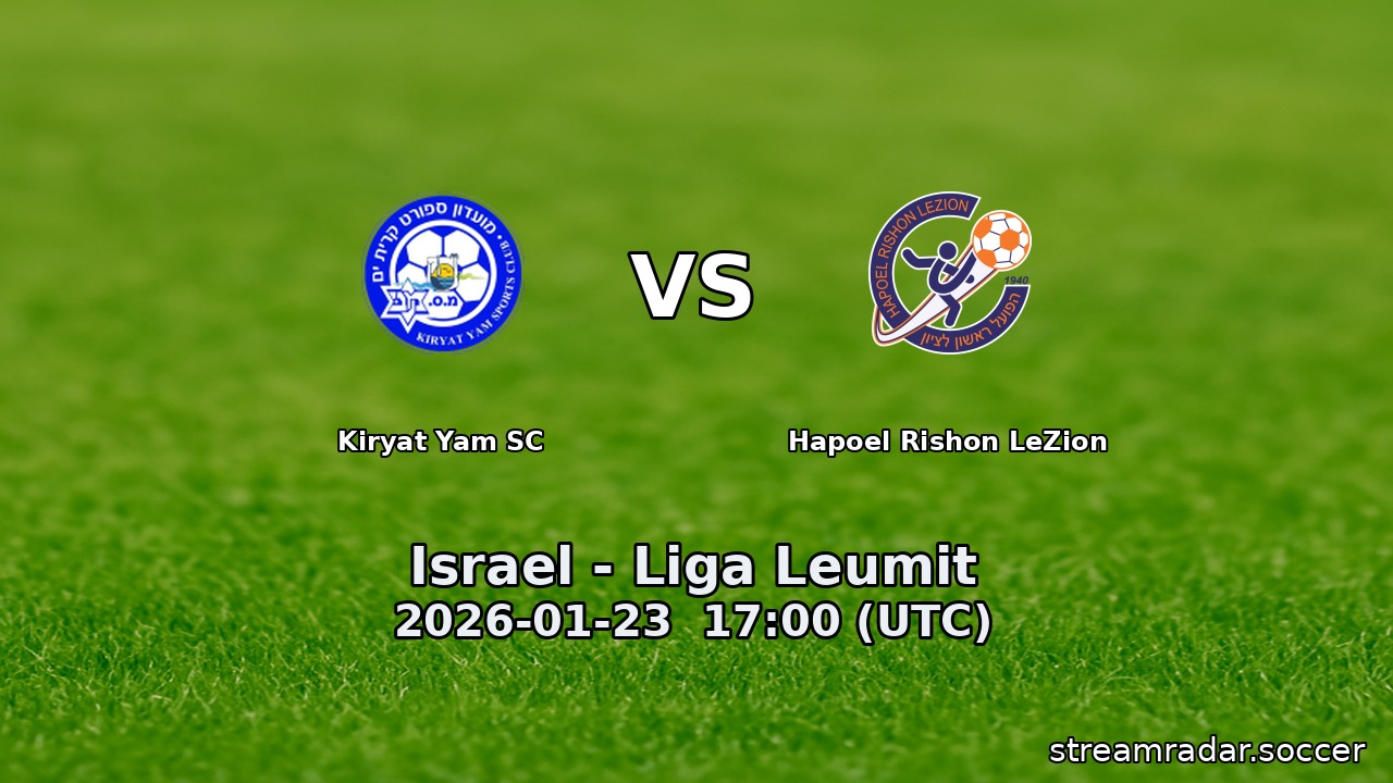 Kiryat Yam SC vs Hapoel Rishon LeZion