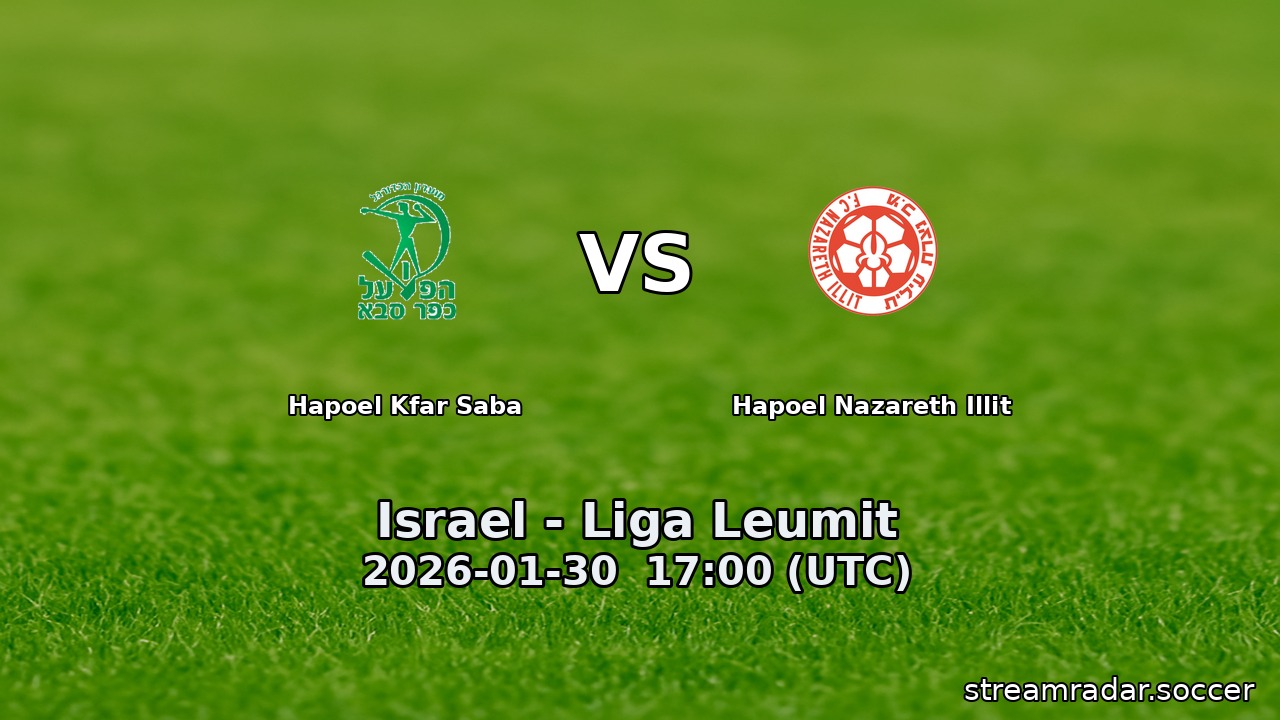 Hapoel Kfar Saba vs Hapoel Nazareth Illit