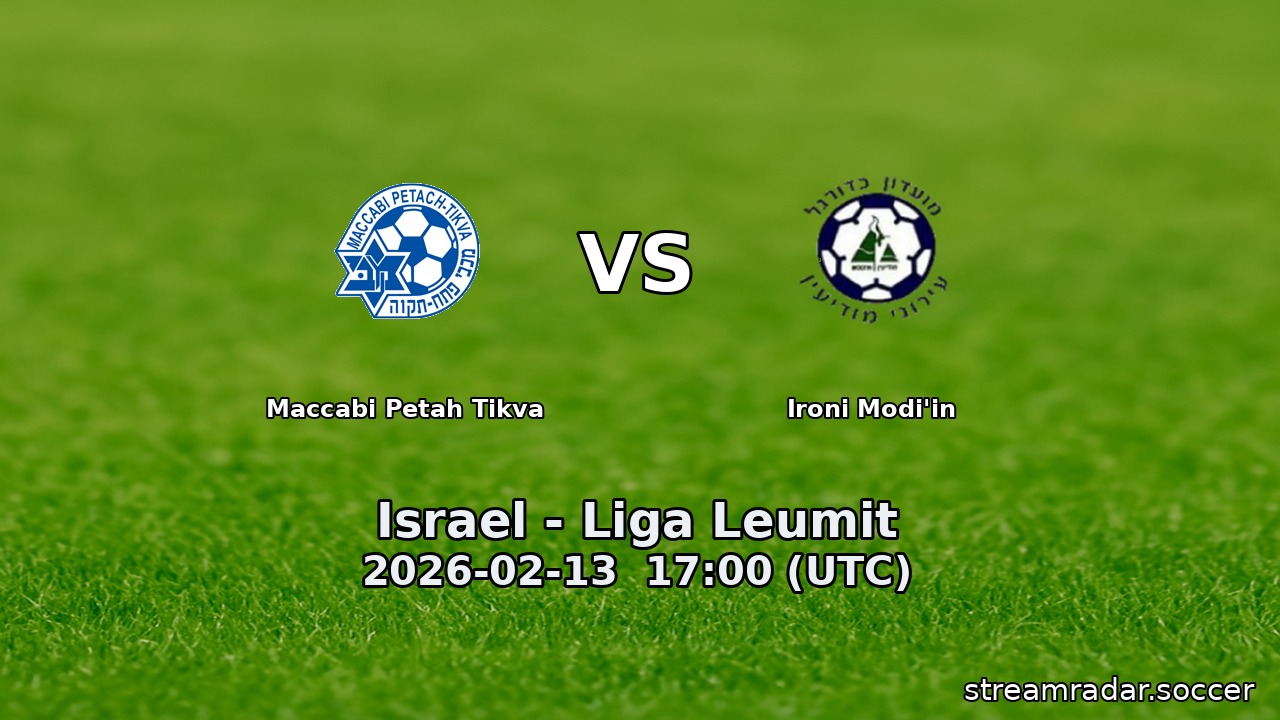 Maccabi Petah Tikva vs Ironi Modi'in