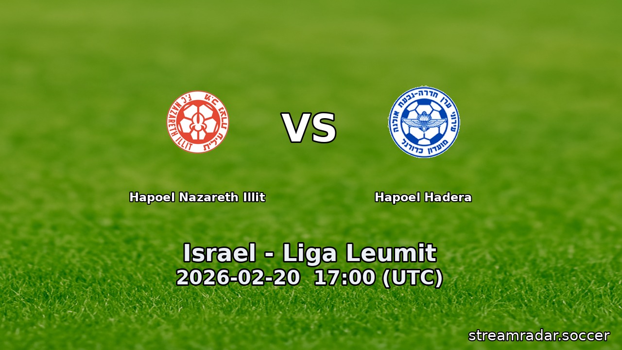 Hapoel Nazareth Illit vs Hapoel Hadera