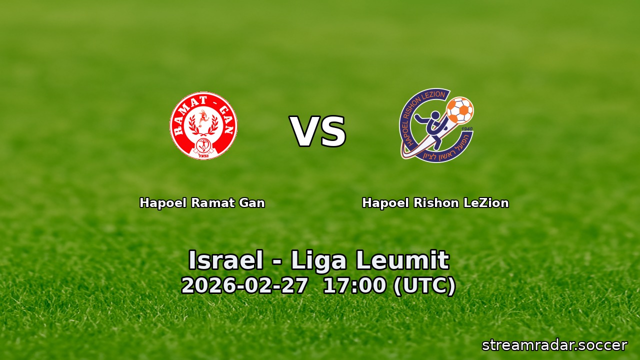 Hapoel Ramat Gan vs Hapoel Rishon LeZion