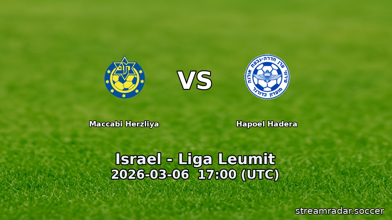 Maccabi Herzliya vs Hapoel Hadera