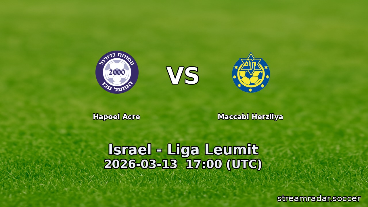 Hapoel Acre vs Maccabi Herzliya
