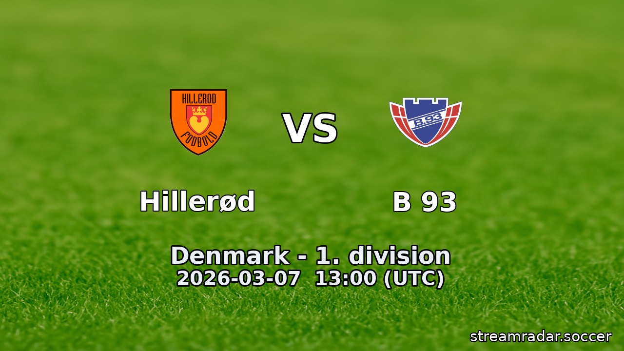 Hillerød vs B 93