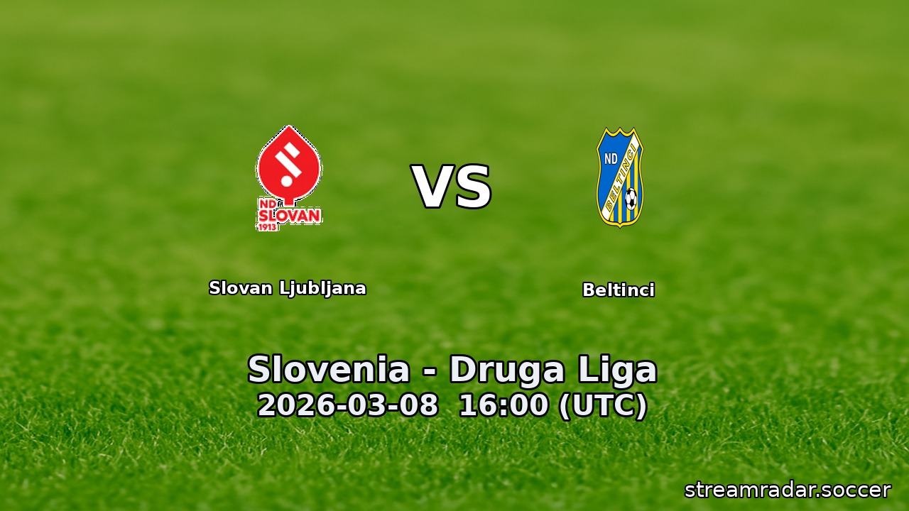 Slovan Ljubljana vs Beltinci