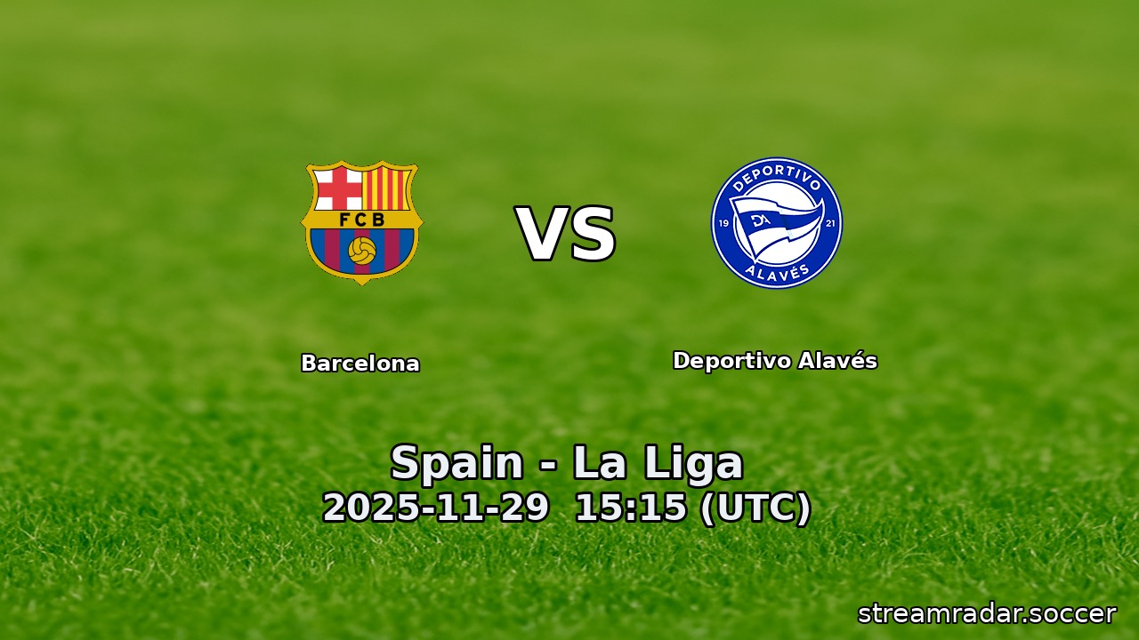 Barcelona vs Deportivo Alavés