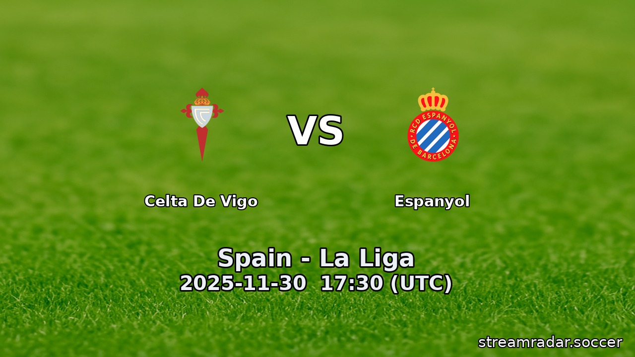 Celta De Vigo vs Espanyol