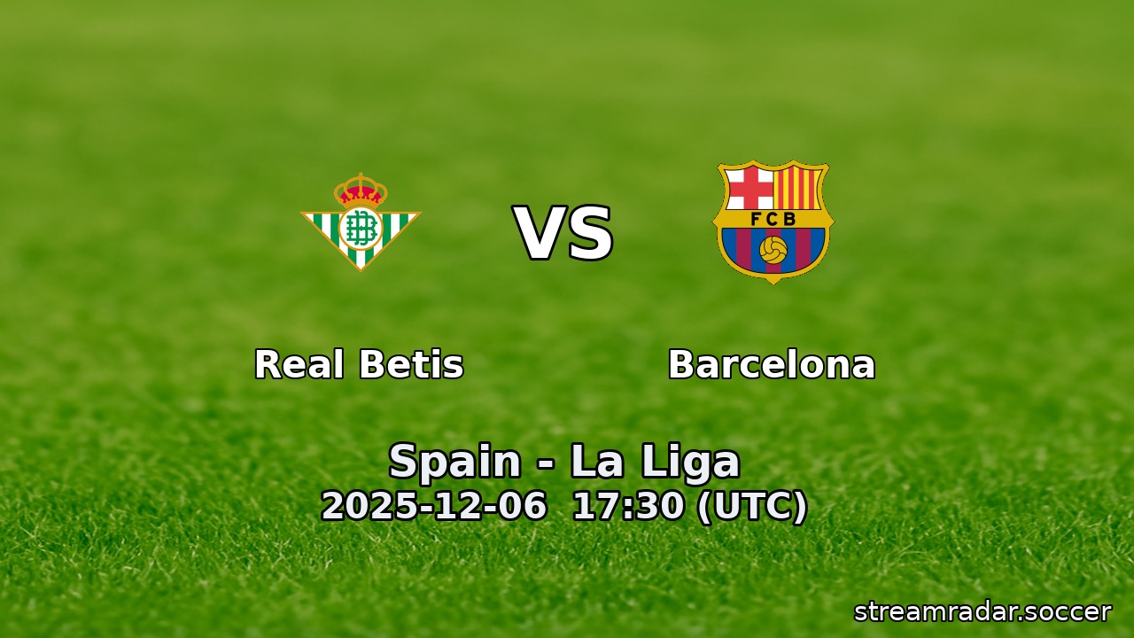 Real Betis vs Barcelona