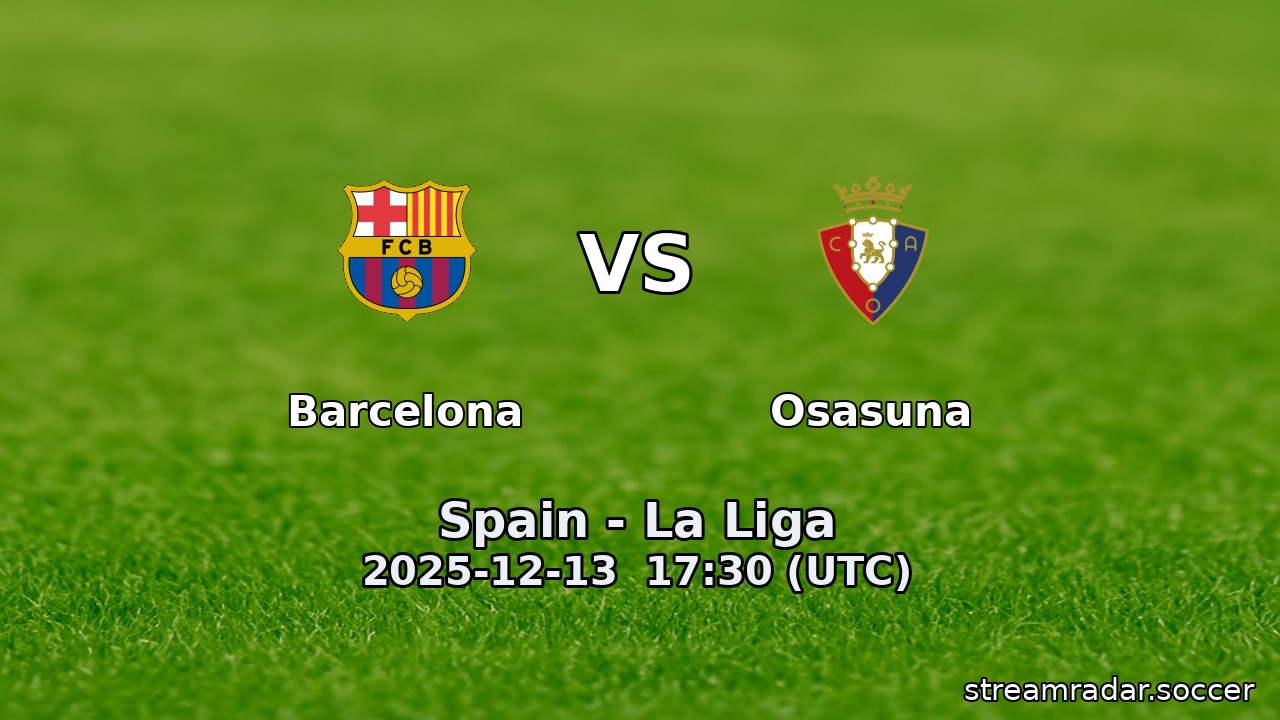 Barcelona vs Osasuna