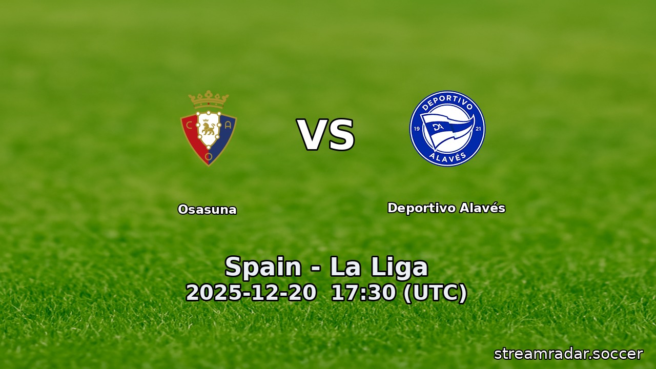 Osasuna vs Deportivo Alavés