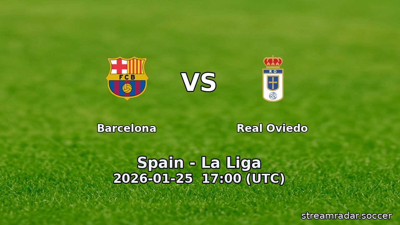 Barcelona vs Real Oviedo