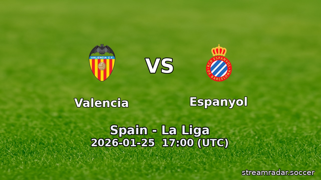 Valencia vs Espanyol