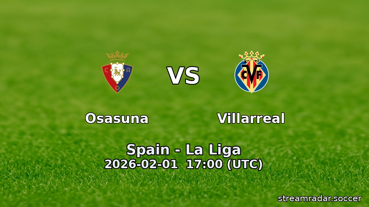 Osasuna vs Villarreal