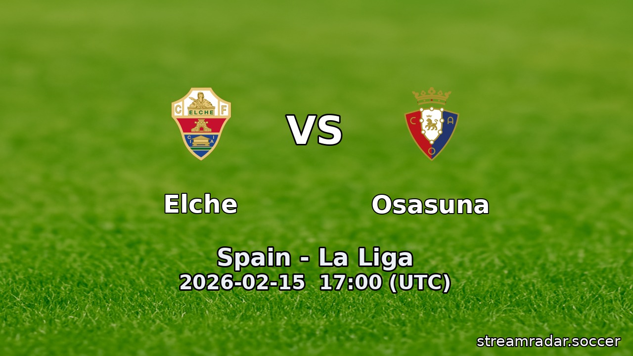 Elche vs Osasuna