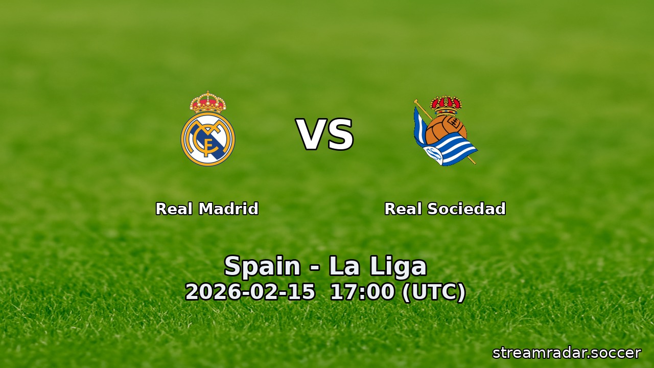 Real Madrid vs Real Sociedad