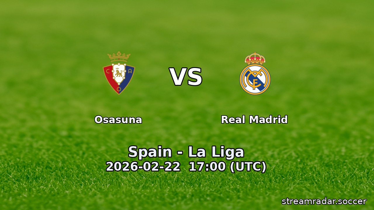 Osasuna vs Real Madrid