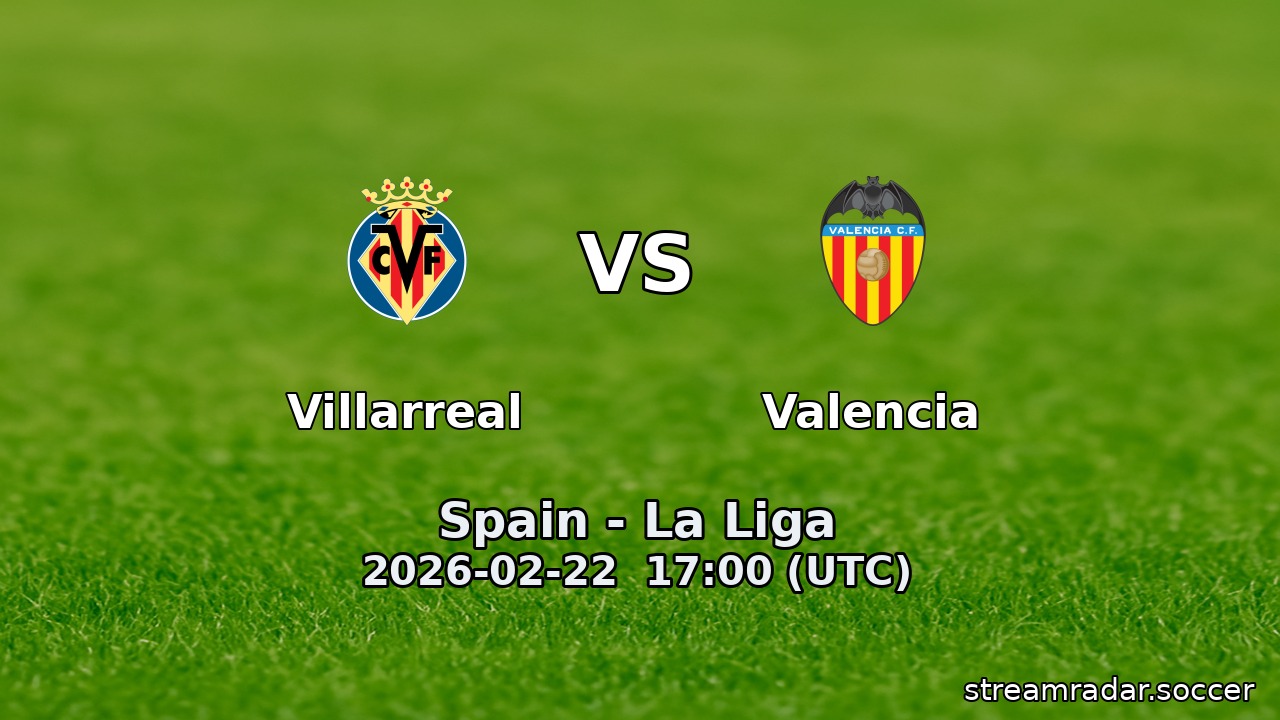 Villarreal vs Valencia