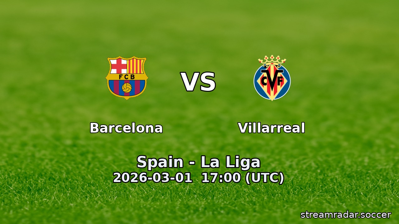 Barcelona vs Villarreal
