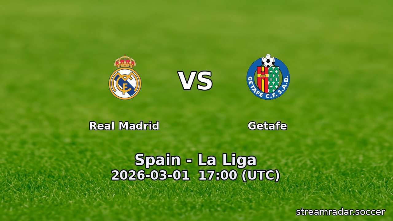 Real Madrid vs Getafe